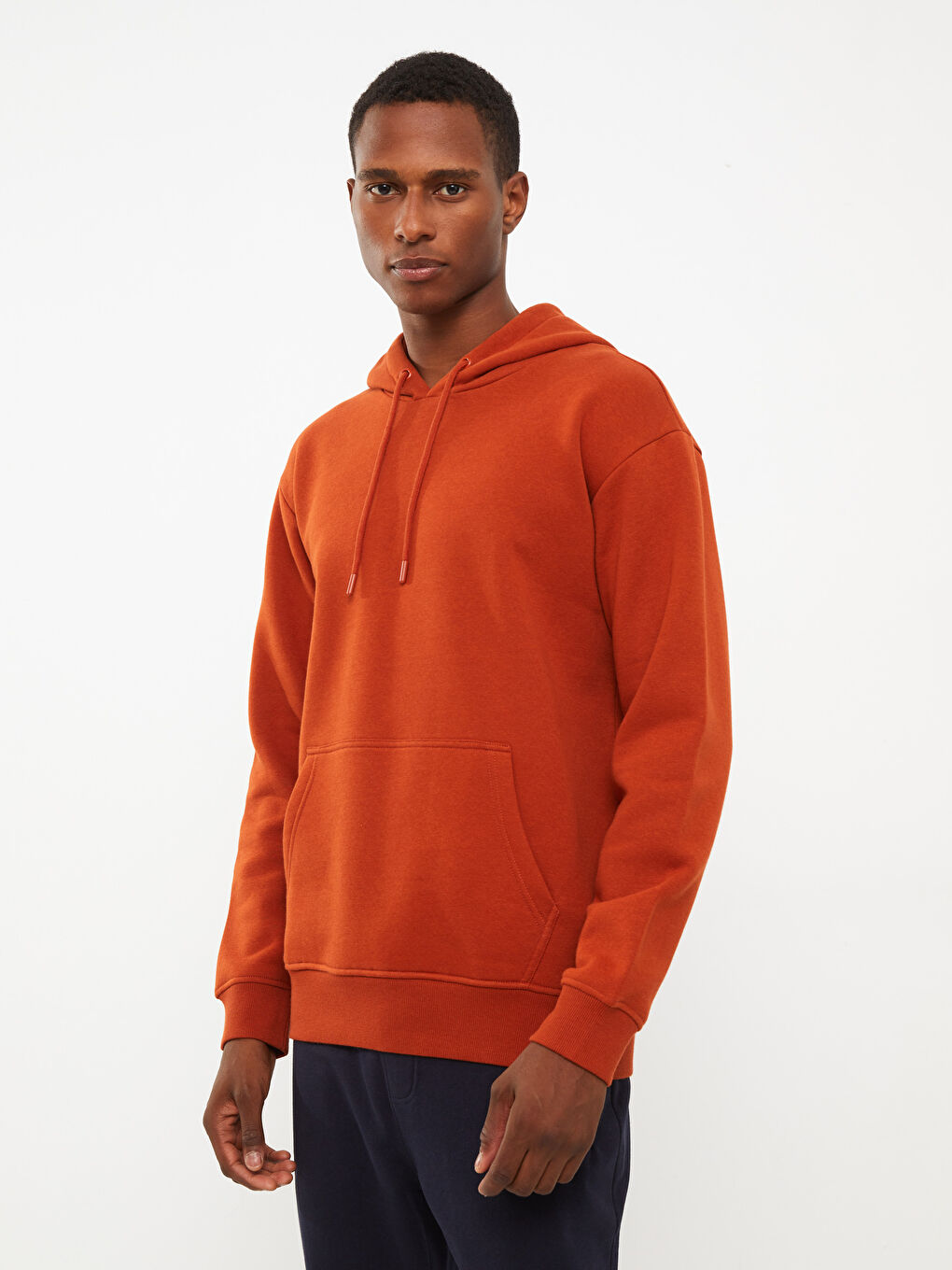 XSIDE Uzun Kollu Erkek Kalın Hoodie -W23123Z8-QQK