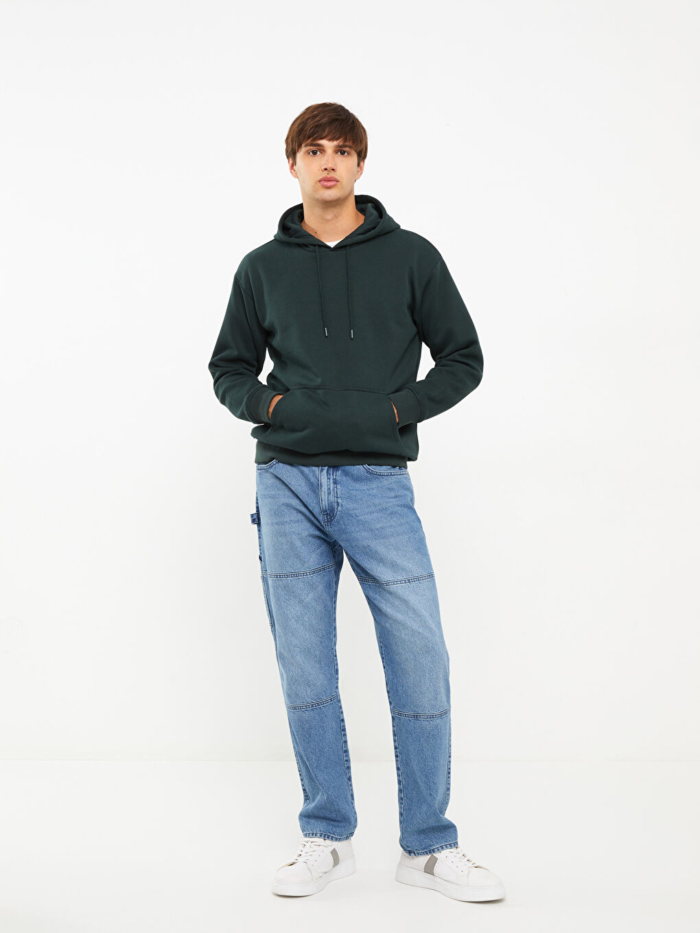Long Sleeve Men's Thick Hoodie -W23123Z8-S3F