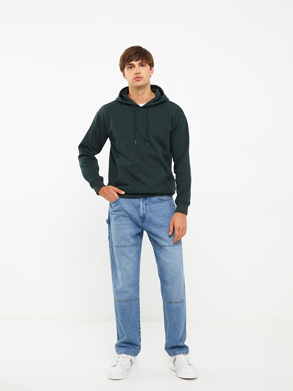 Long Sleeve Men's Thick Hoodie -W23123Z8-S3F