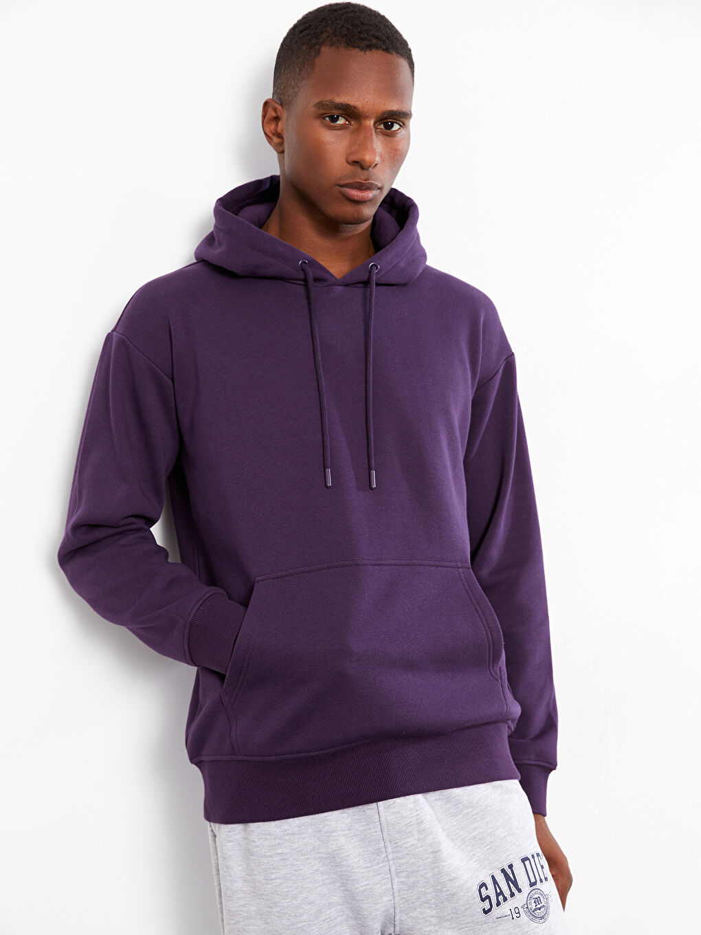 Hanorac Gros cu Mânecă Lungă pentru Bărbați-1