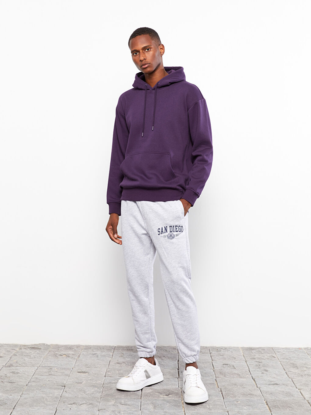 Hanorac Gros cu Mânecă Lungă pentru Bărbați-2