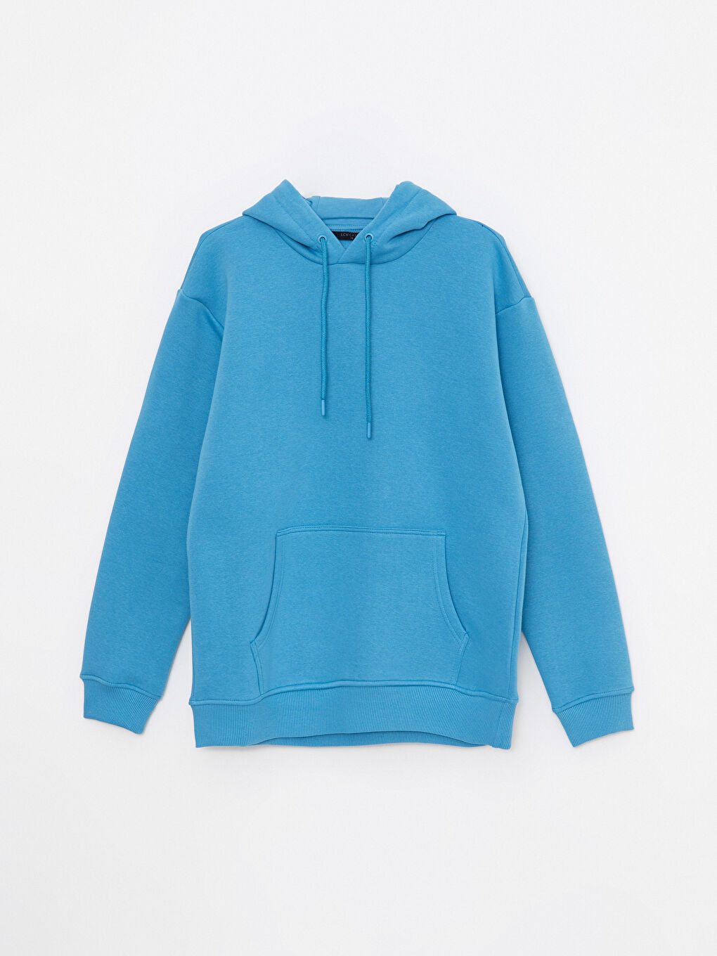 LCW Casual Mat Mavi Uzun Kollu Erkek Hoodie - 5