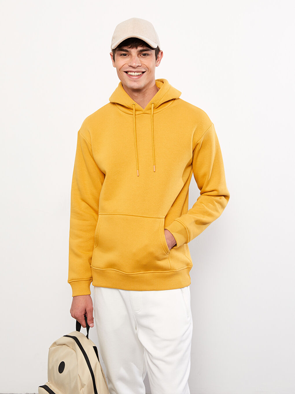 Langarm Herren Dicke Kapuzenpullover-1