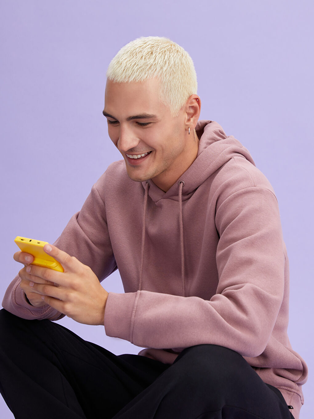 Hanorac Gros cu Mânecă Lungă pentru Bărbați-1