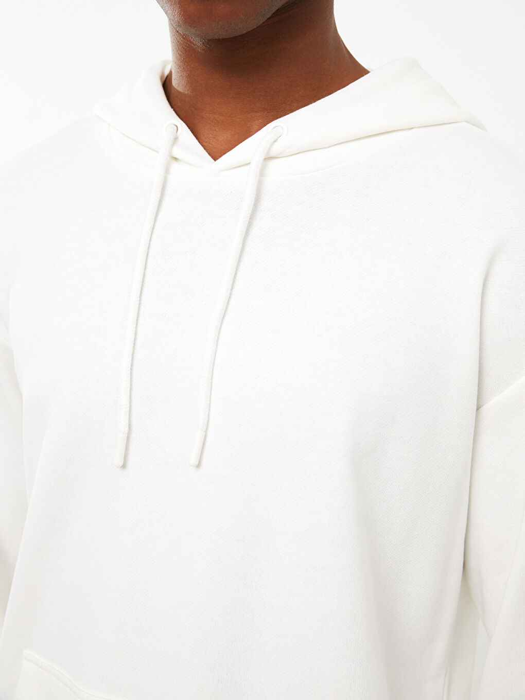 Базовая Мужская Толстовка с Капюшоном и Длинным Рукавом-3