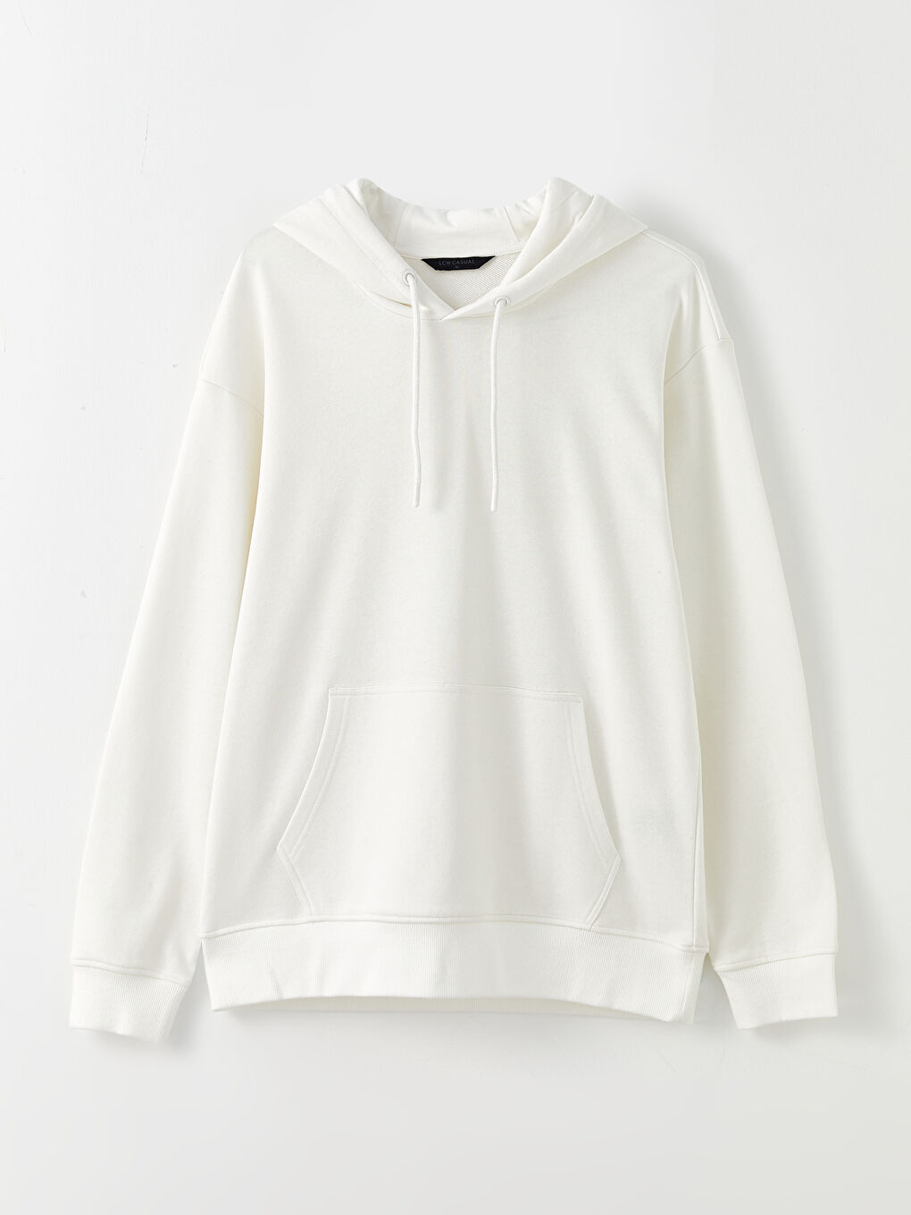 Базовая Мужская Толстовка с Капюшоном и Длинным Рукавом-5