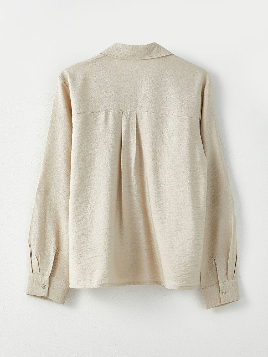 Рубашка с пуговицами, стандартная, с длинным рукавом, для женщин-7