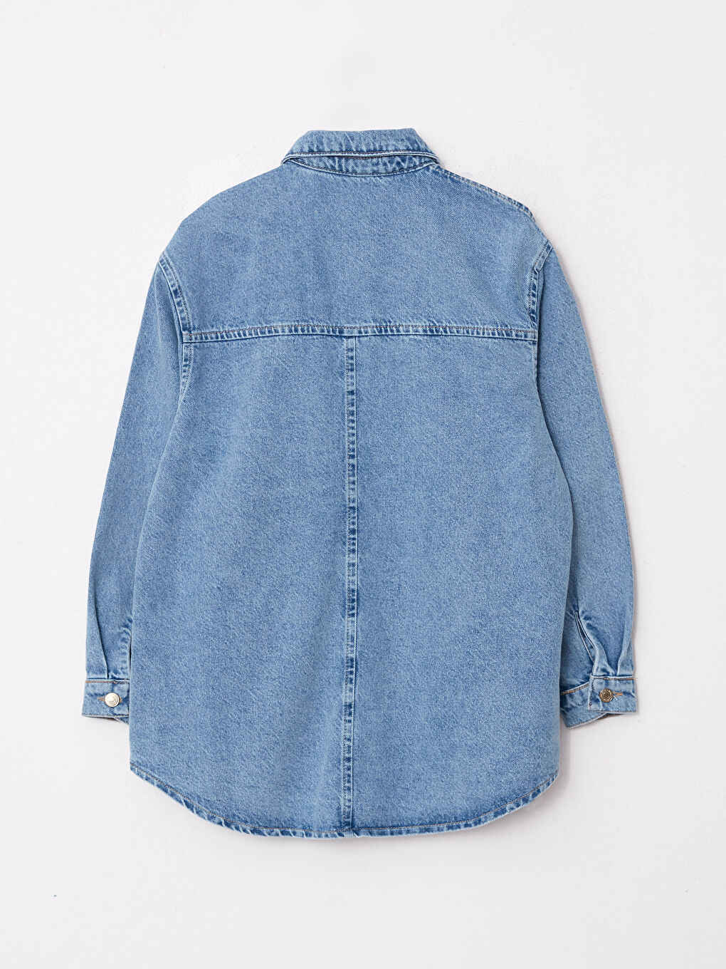 جاكيت جينز بياقة للسيدات-6