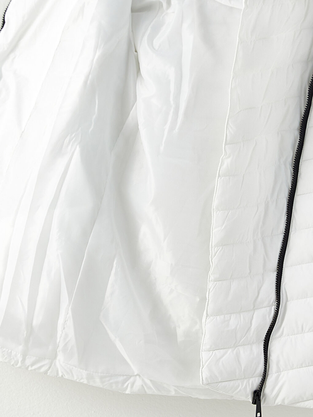 Women's Hooded Plain Puffer Coat-8
