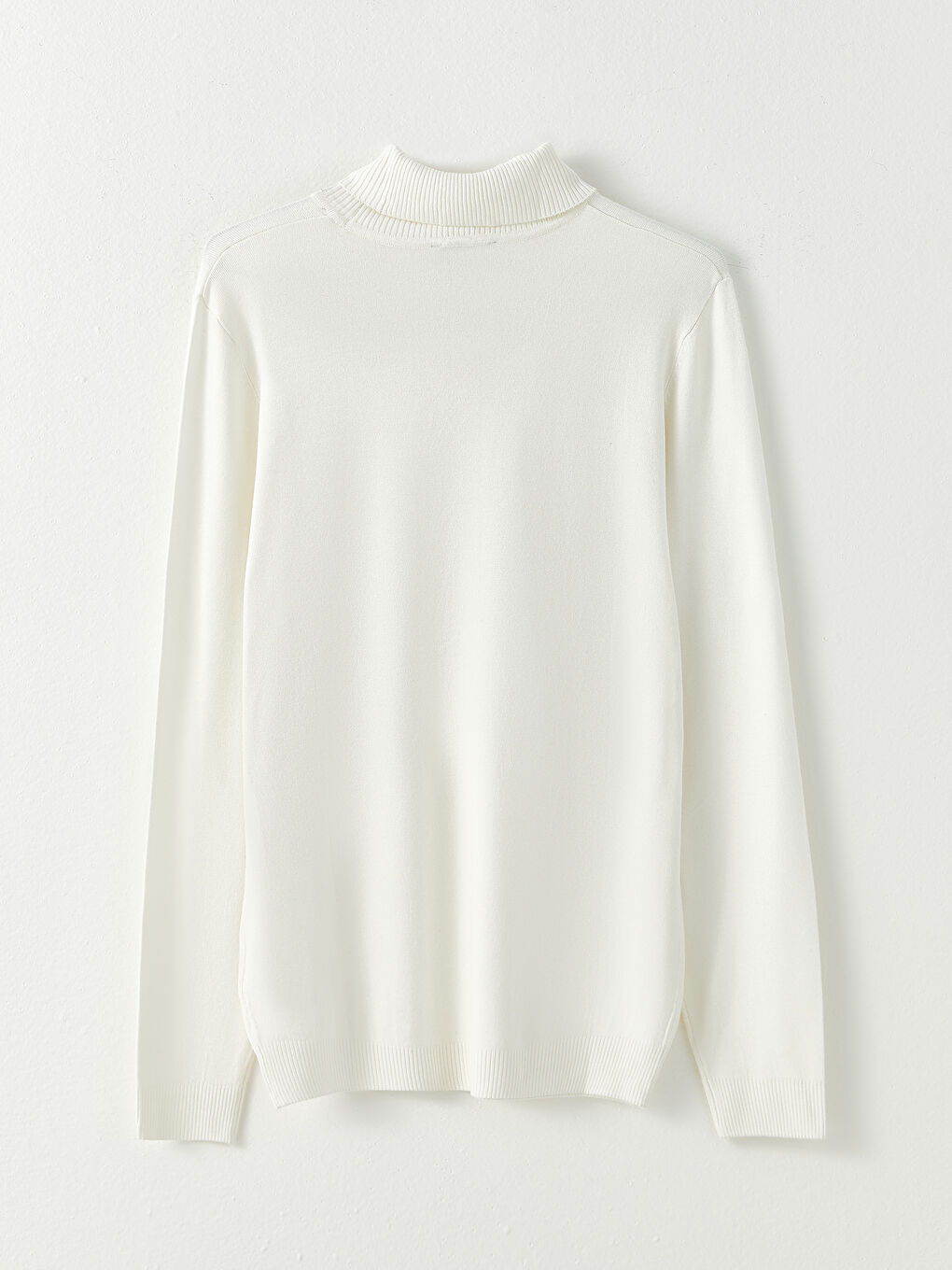 Мужской трикотажный свитер с высоким воротом и длинными рукавами-6