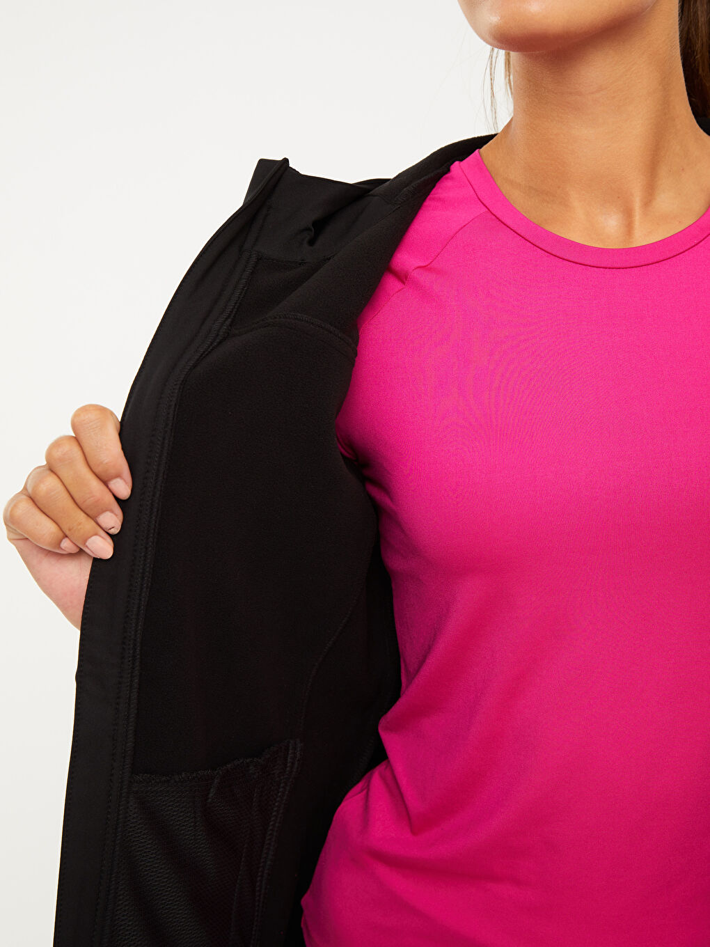 Кардиган с капюшоном, цветовой блок, с длинным рукавом, для женщин, для улицы-4