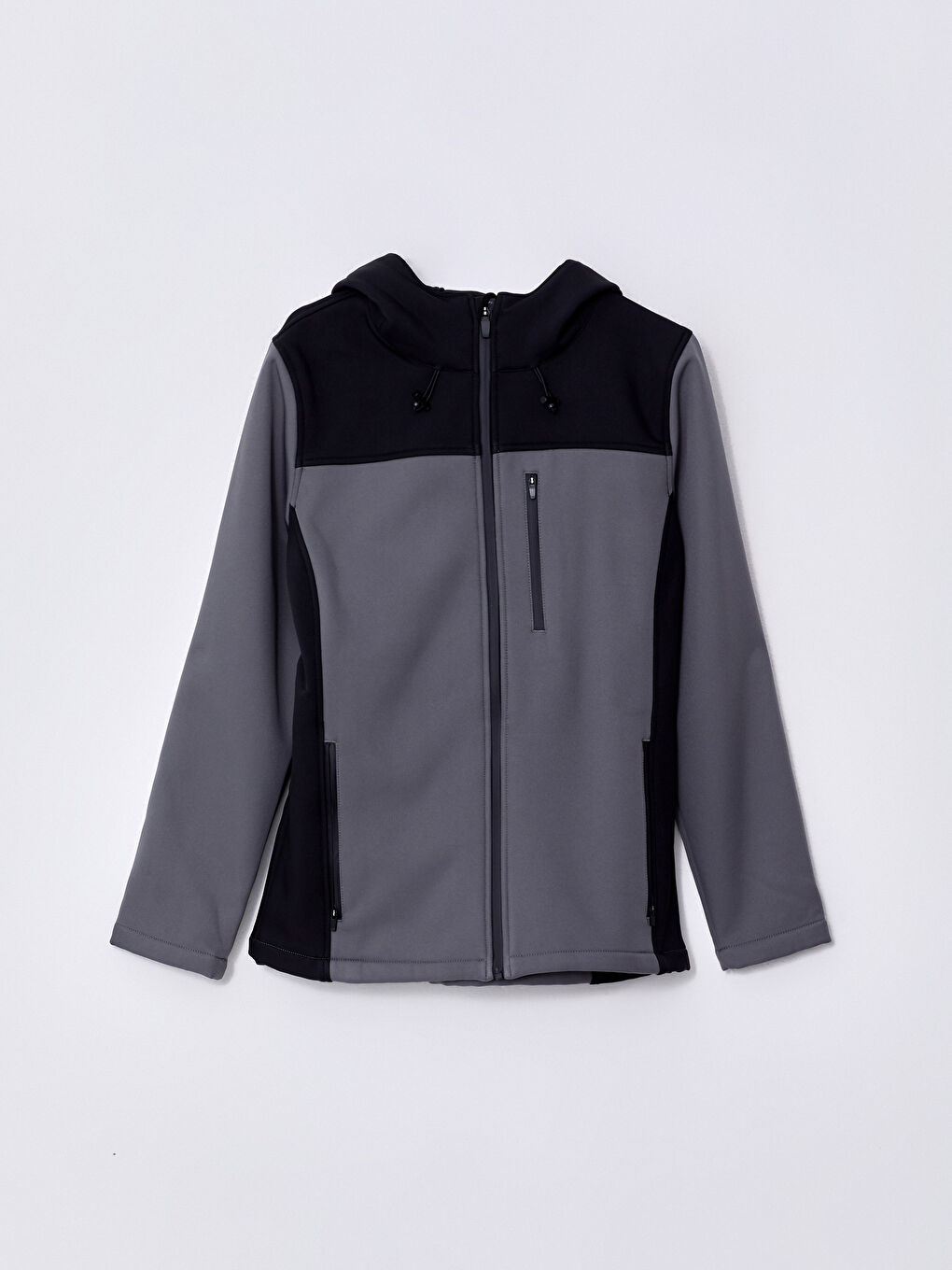 Hooded Color Block Long Sleeve Women's Outdoor Cardigan-7