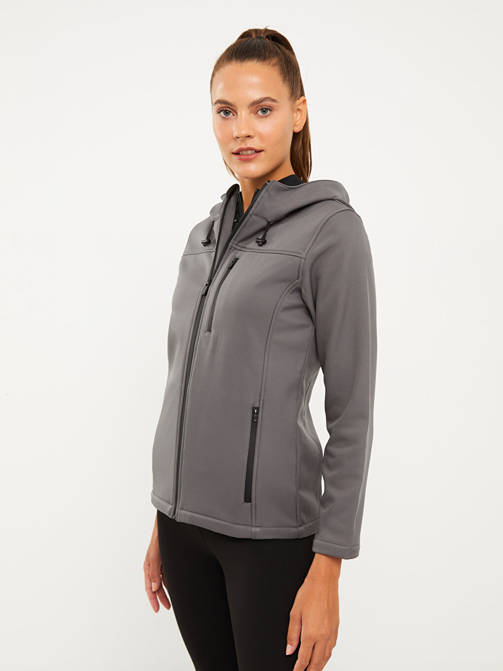 LCW OUTDOOR Mit Kapuze Farbblock Langarm Outdoor-Cardigan für Damen -W23191Z8-S4K