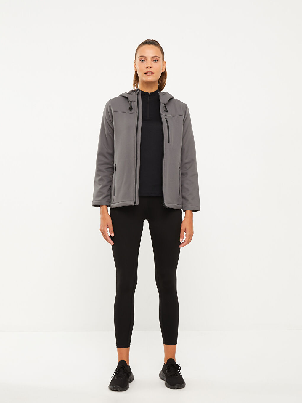 LCW OUTDOOR Mit Kapuze Farbblock Langarm Outdoor-Cardigan für Damen -W23191Z8-S4K