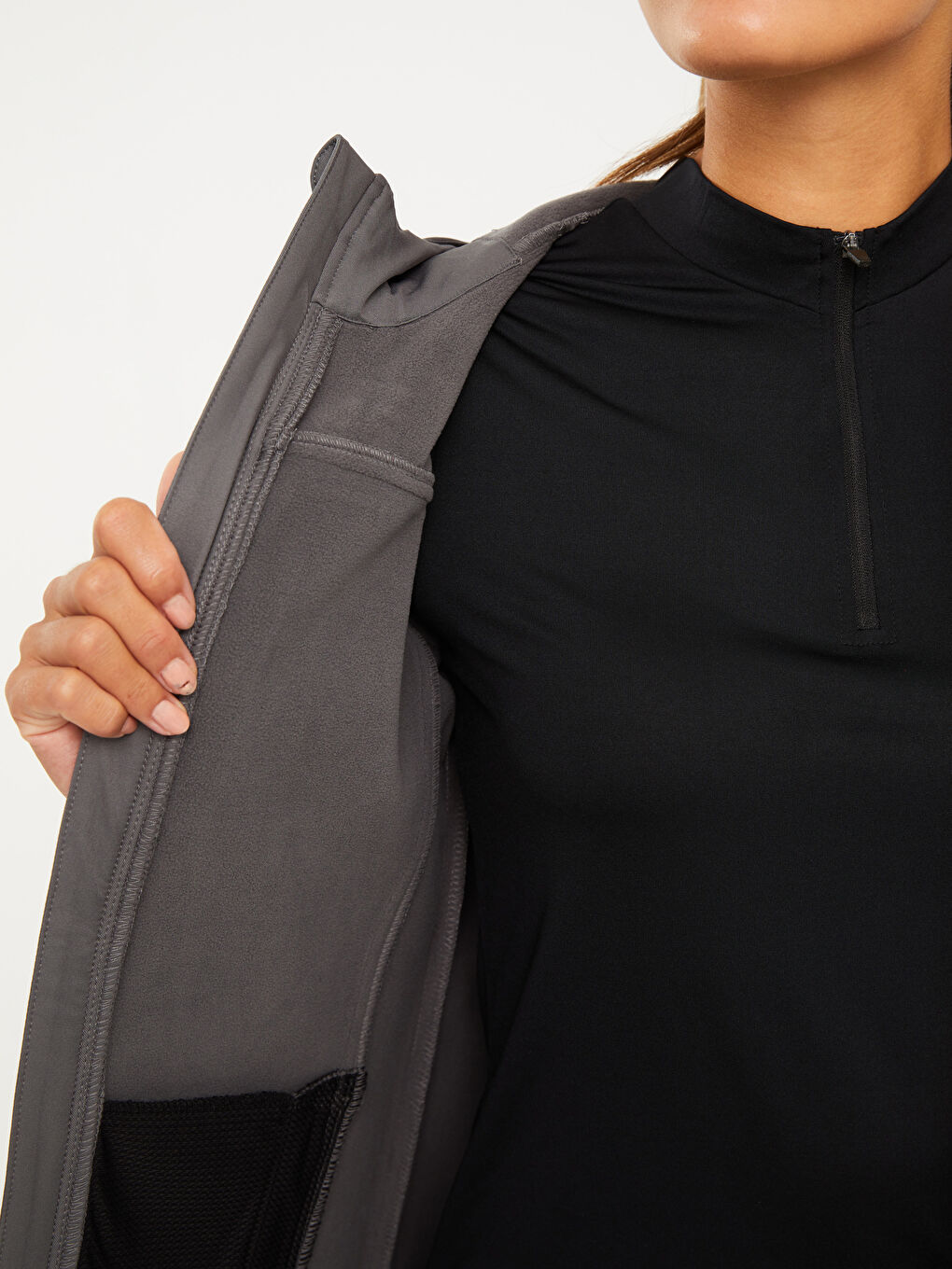 LCW OUTDOOR Mit Kapuze Farbblock Langarm Outdoor-Cardigan für Damen -W23191Z8-S4K