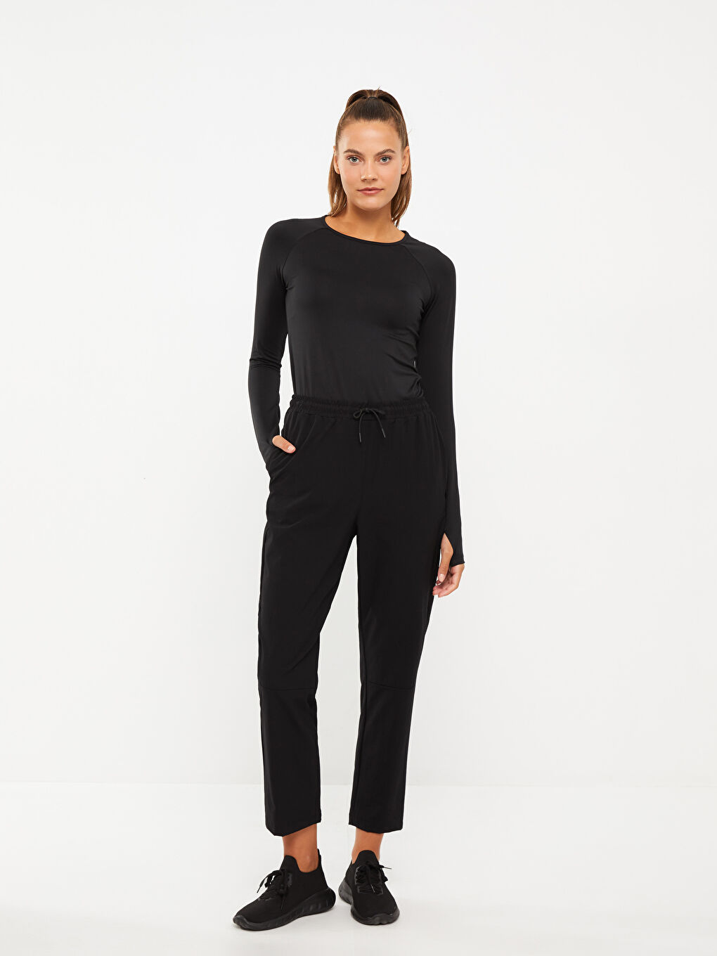 LCW OUTDOOR Crew Neck Printed Long Sleeve Women's Body -W23193Z8-CVL