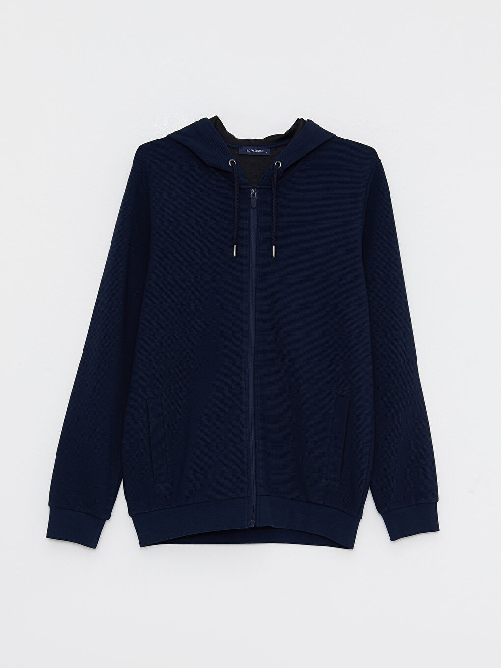 Standard Fit Hooded Men's Sports Cardigan -W23226Z8-RFH