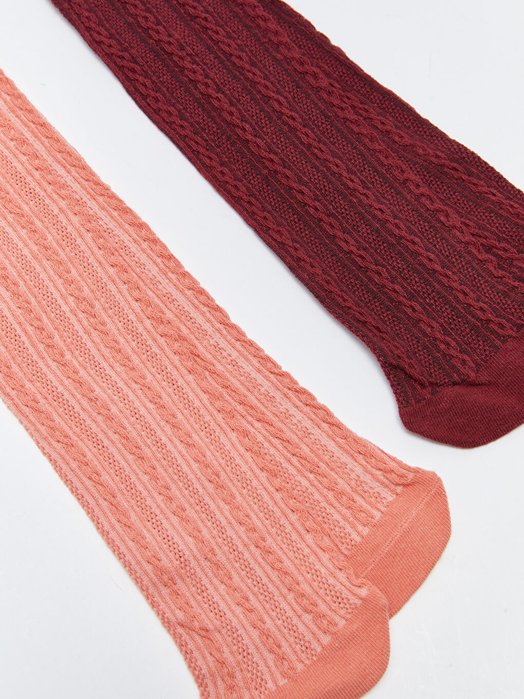 Self-Patterned Girl Pantyhose 2-Pack-1