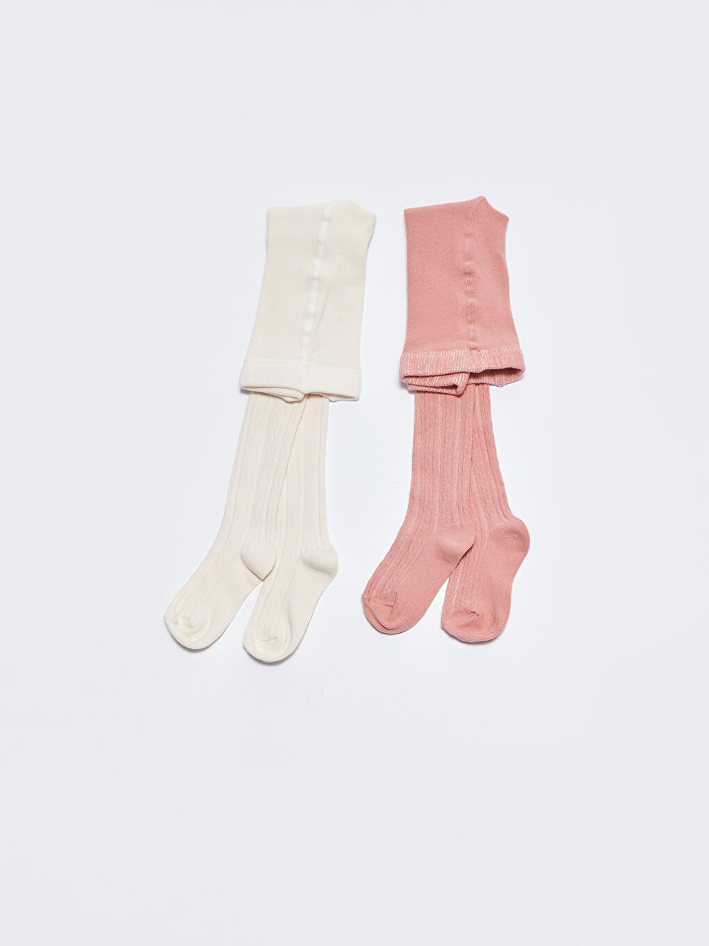 Self-Patterned Girl Pantyhose 2-Pack -W23239Z4-J3W