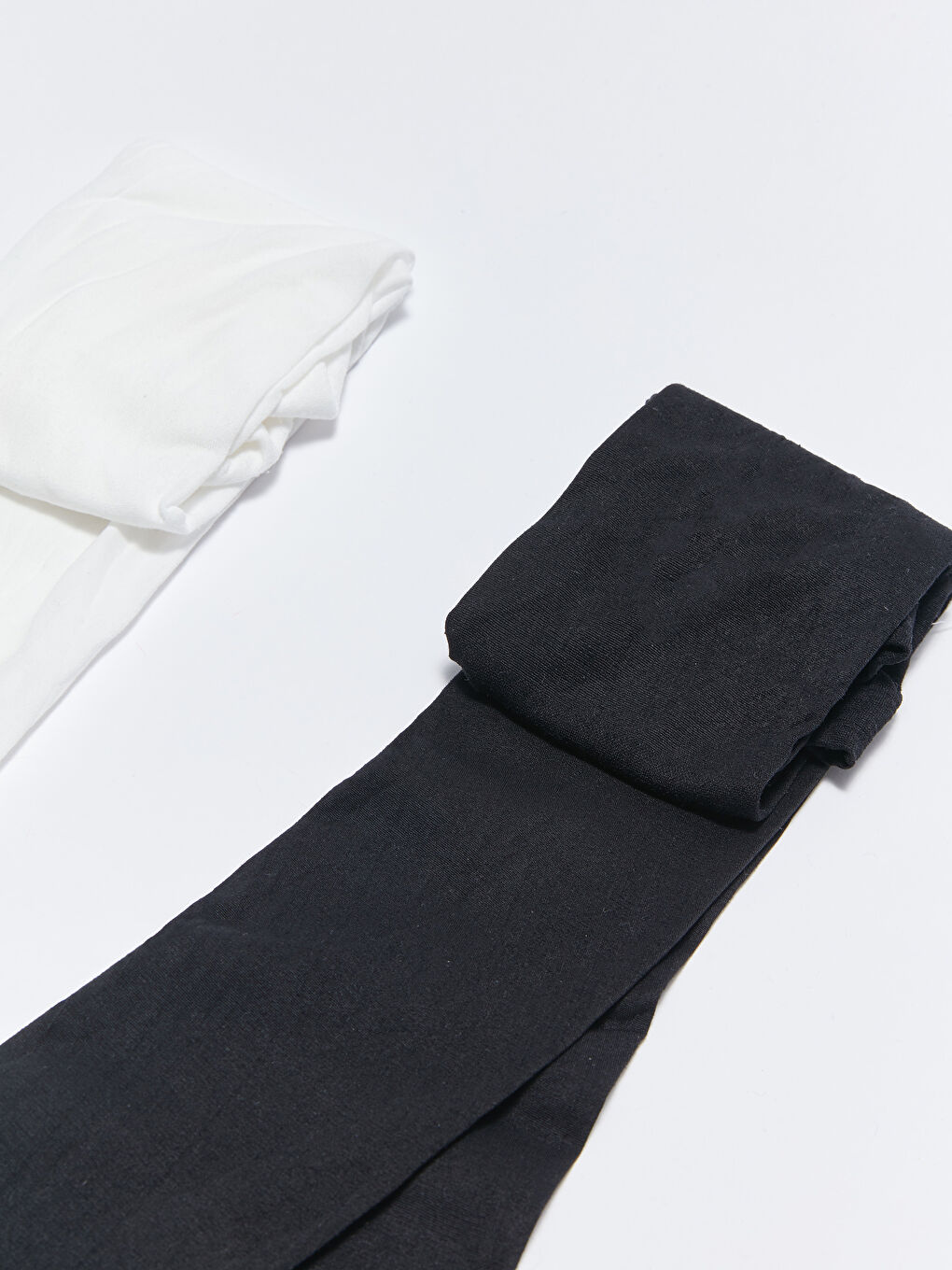 Siyah Basic Kız Çocuk Külotlu Çorap 2'li-1