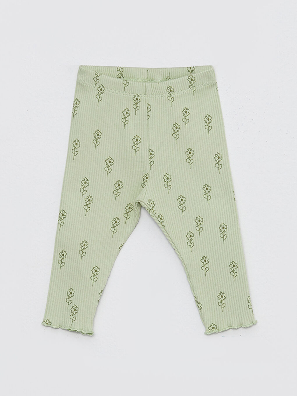 Crew Neck Long Sleeve Printed Baby Girls' Snap Bodysuit and Leggings 2 Pack Set-2