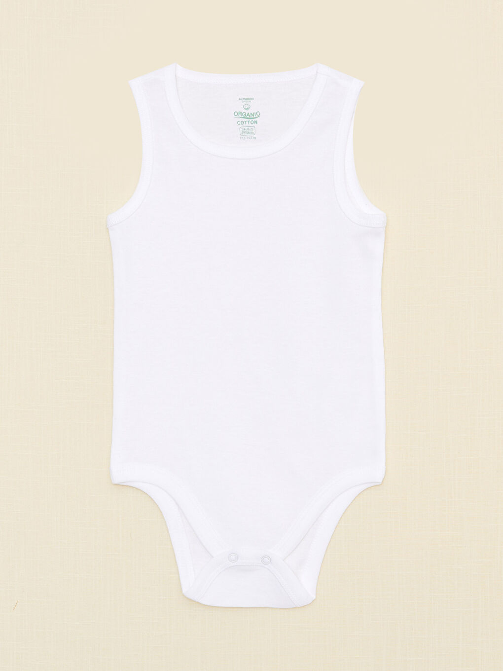 Боди для малышек девочек из органического хлопка с круглым вырезом и заклепками на паху, 2 упаковки-1