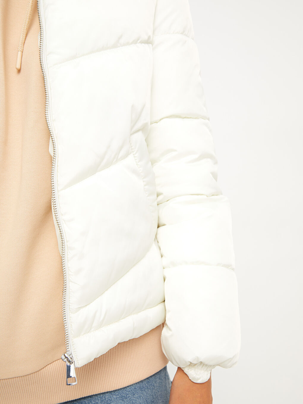 Turtle Neck Regular Long Sleeve Women's Puffer-3