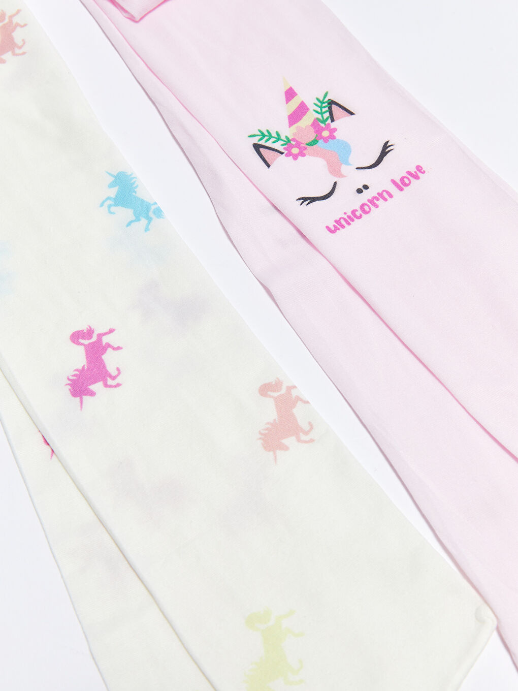 Patterned Girls' Tights 2 Pack-1