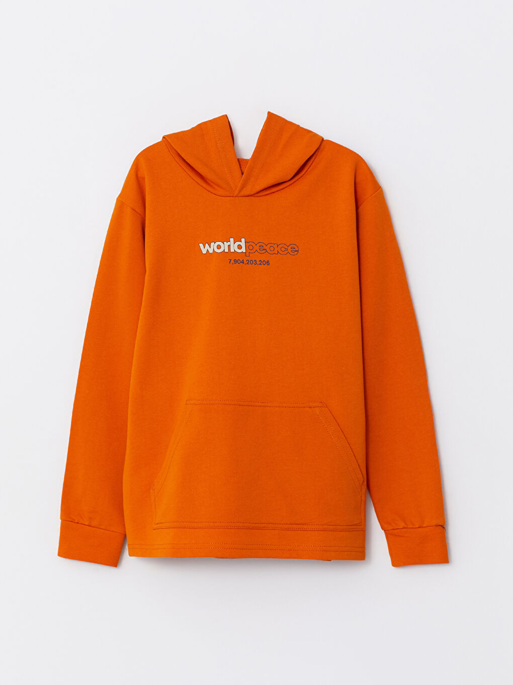 سويت شيرت طويل الأكمام مطبوع بغطاء رأس للأولاد -W23331Z4-LXZ
