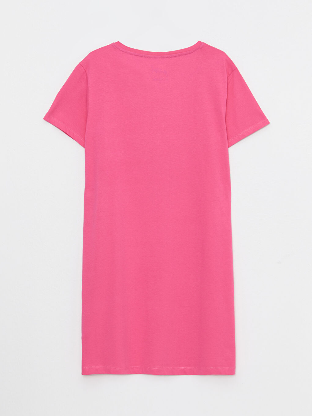 Crew Neck Printed Short Sleeve Cotton Women's Nightgown-6