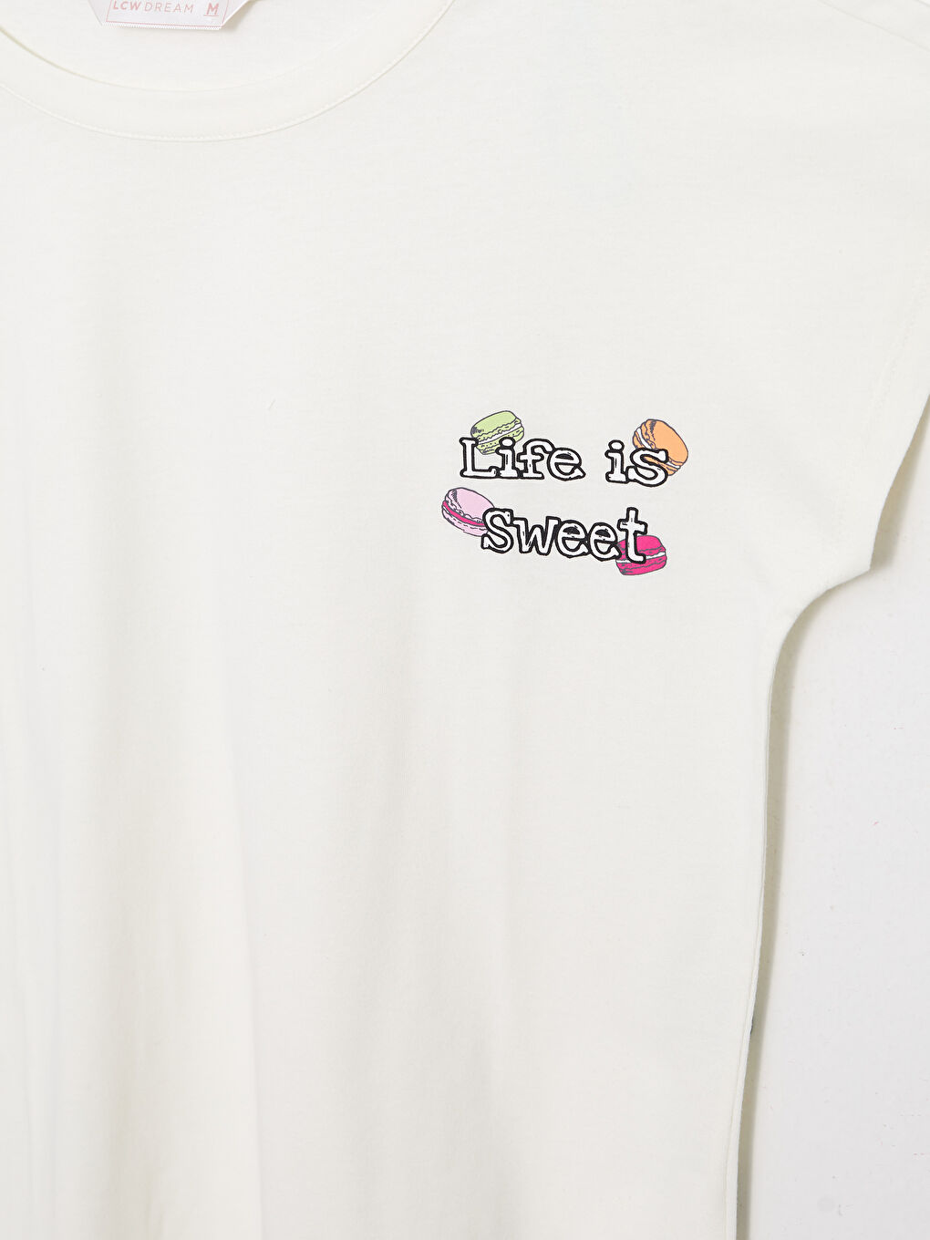 Crew Neck Printed Short Sleeve Cotton Women's Pajama Set-8