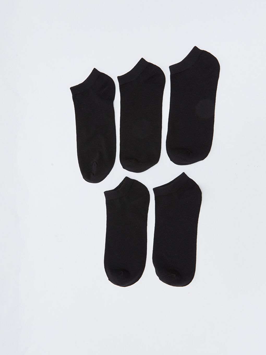 Siyah Erkek Patik Çorap 5'li-1