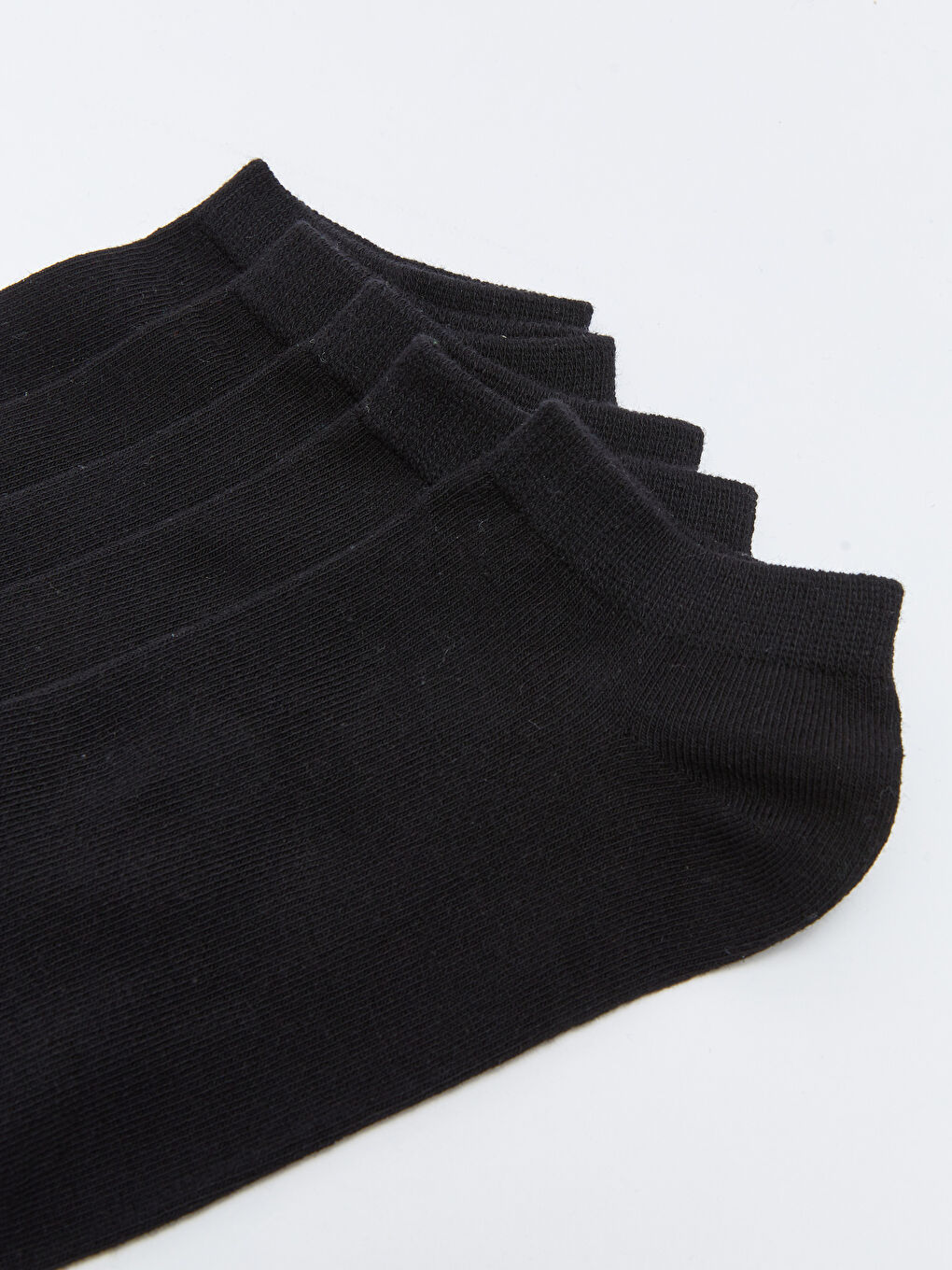 Siyah Erkek Patik Çorap 5'li-2