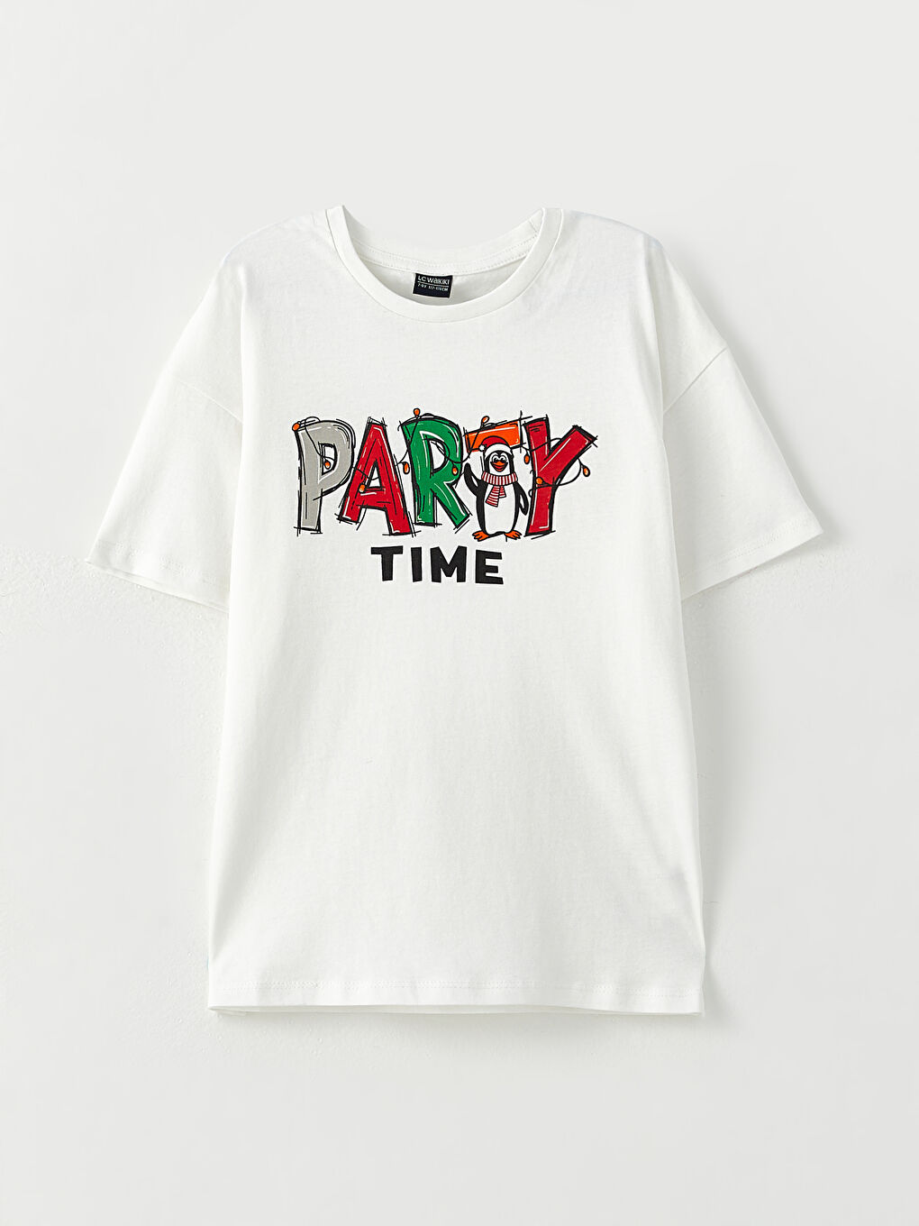 Crew Neck Printed Short Sleeve Cotton Boy T-shirt