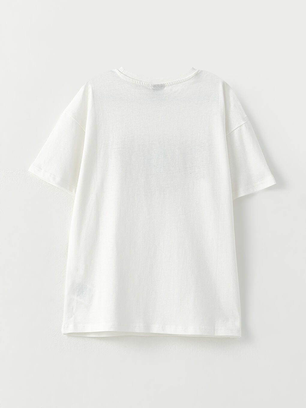 Crew Neck Printed Short Sleeve Cotton Boy T-shirt-1