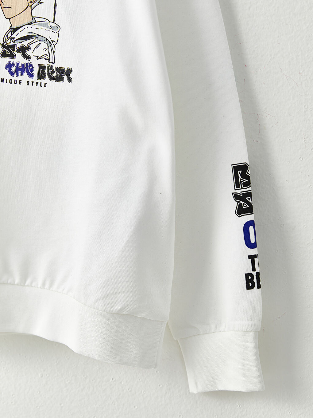 Crew Neck Printed Long Sleeve Boys' Sweatshirt-5