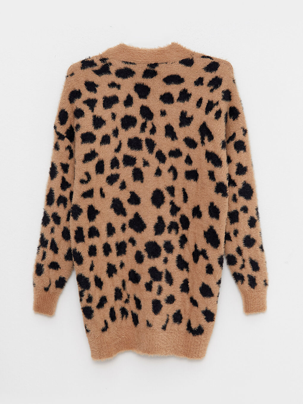 V Neck Patterned Women's Knitwear Cardigan-6