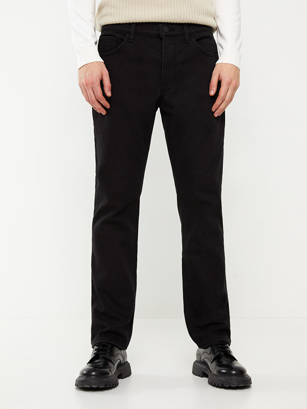 LCW Jeans 779 Regular Fit İçi Polarlı Kışlık Erkek Jean Pantolon -W23552Z8-326