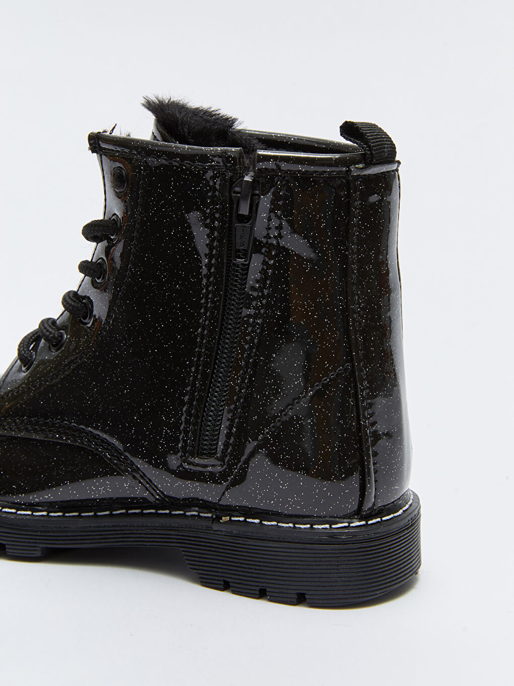 Ghete pentru Fete din Piele Ecologică cu Șireturi și Închidere cu Fermoar-2