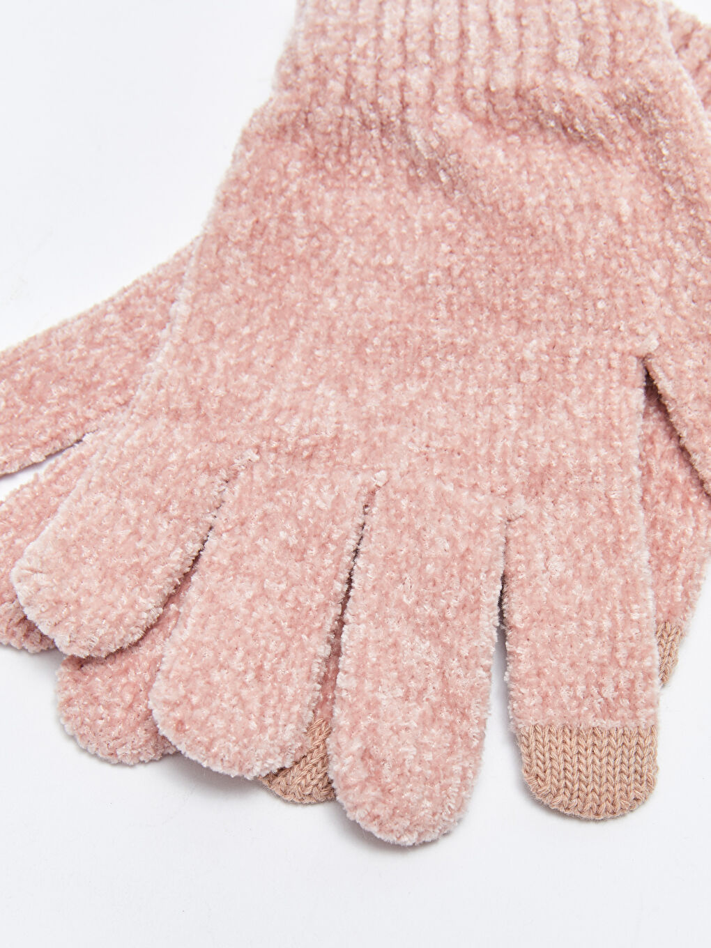 Pembe Dokunmatik Özellikli Kadın Eldiven-4