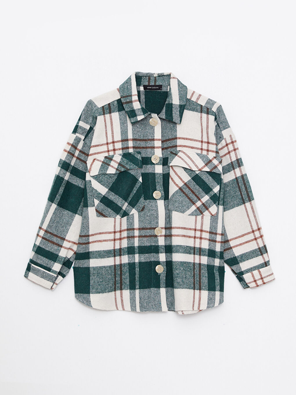 waさま確認ページ♡ LCW Vision Plaid Long Sleeve Flannel Oversize Women's