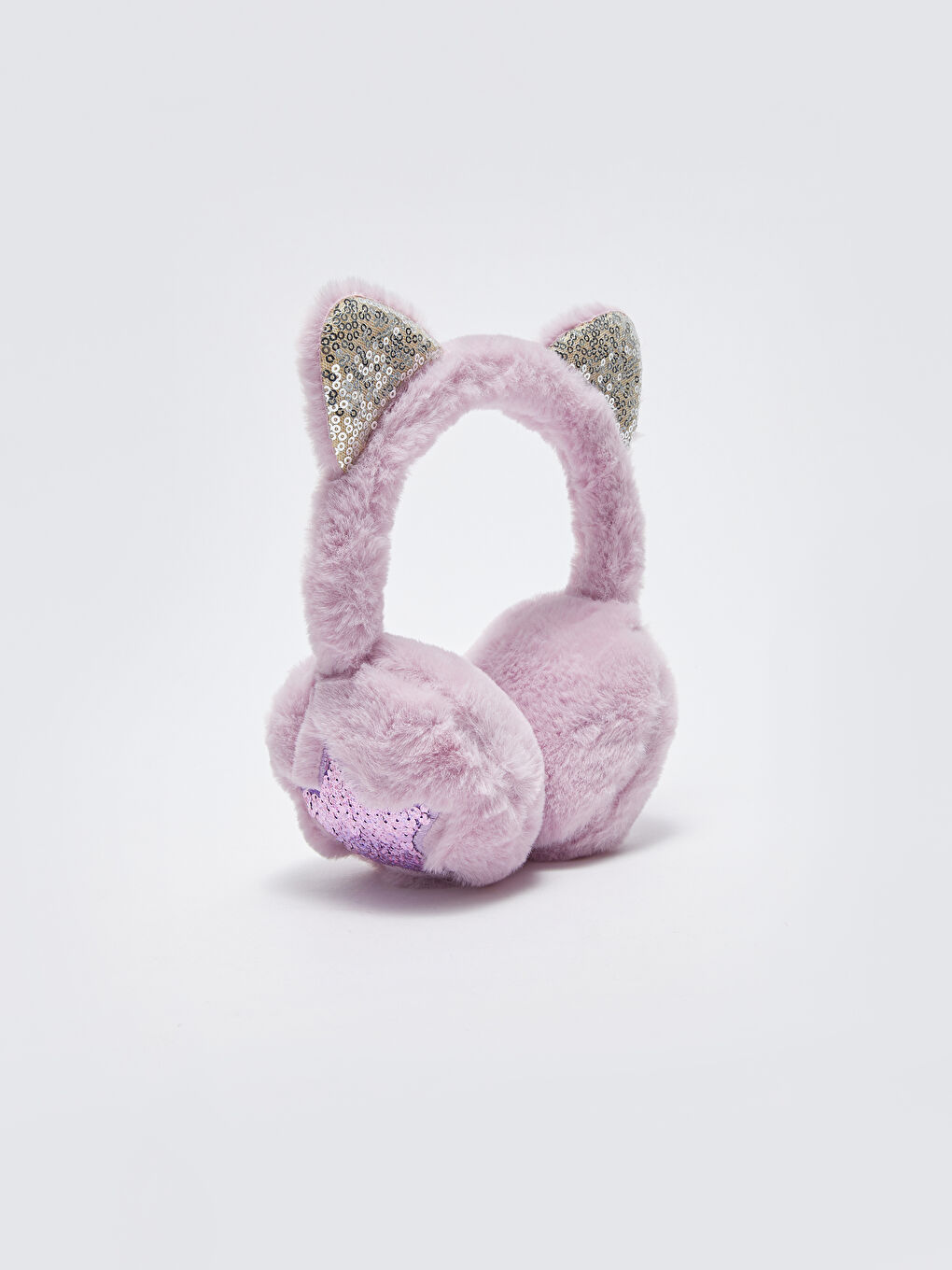 Ακουστικά Βελούδινα Με Σχέδια Αστέρι Με Παγιέτες Για Κορίτσια-1