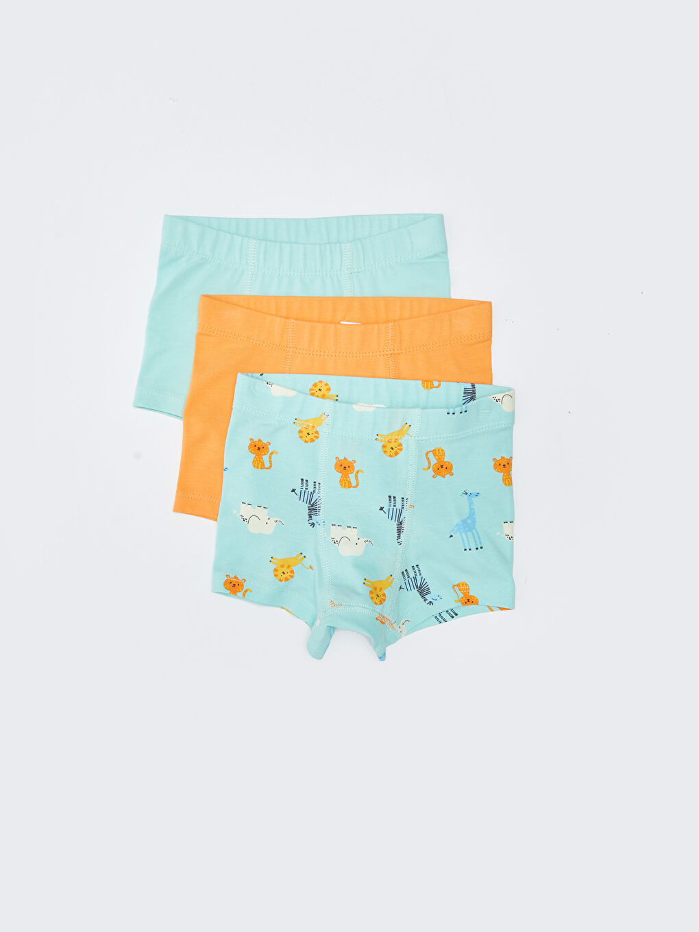 Elastic Waist Cotton Baby Boy Boxer 3 Pieces -W23615Z1-LRL