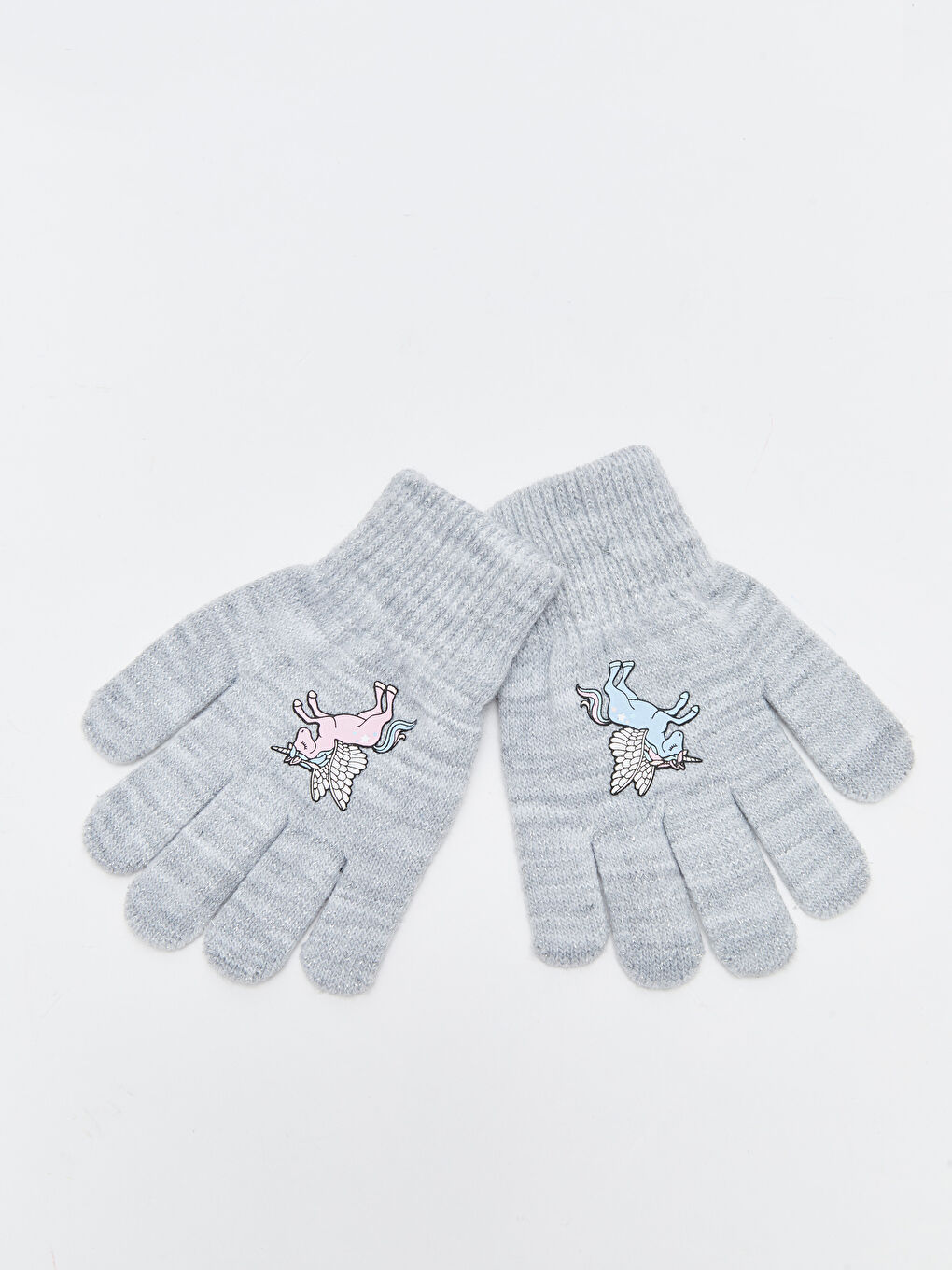 LCW ACCESSORIES Printed Girls' Knitwear Gloves -W23619Z4-CT3
