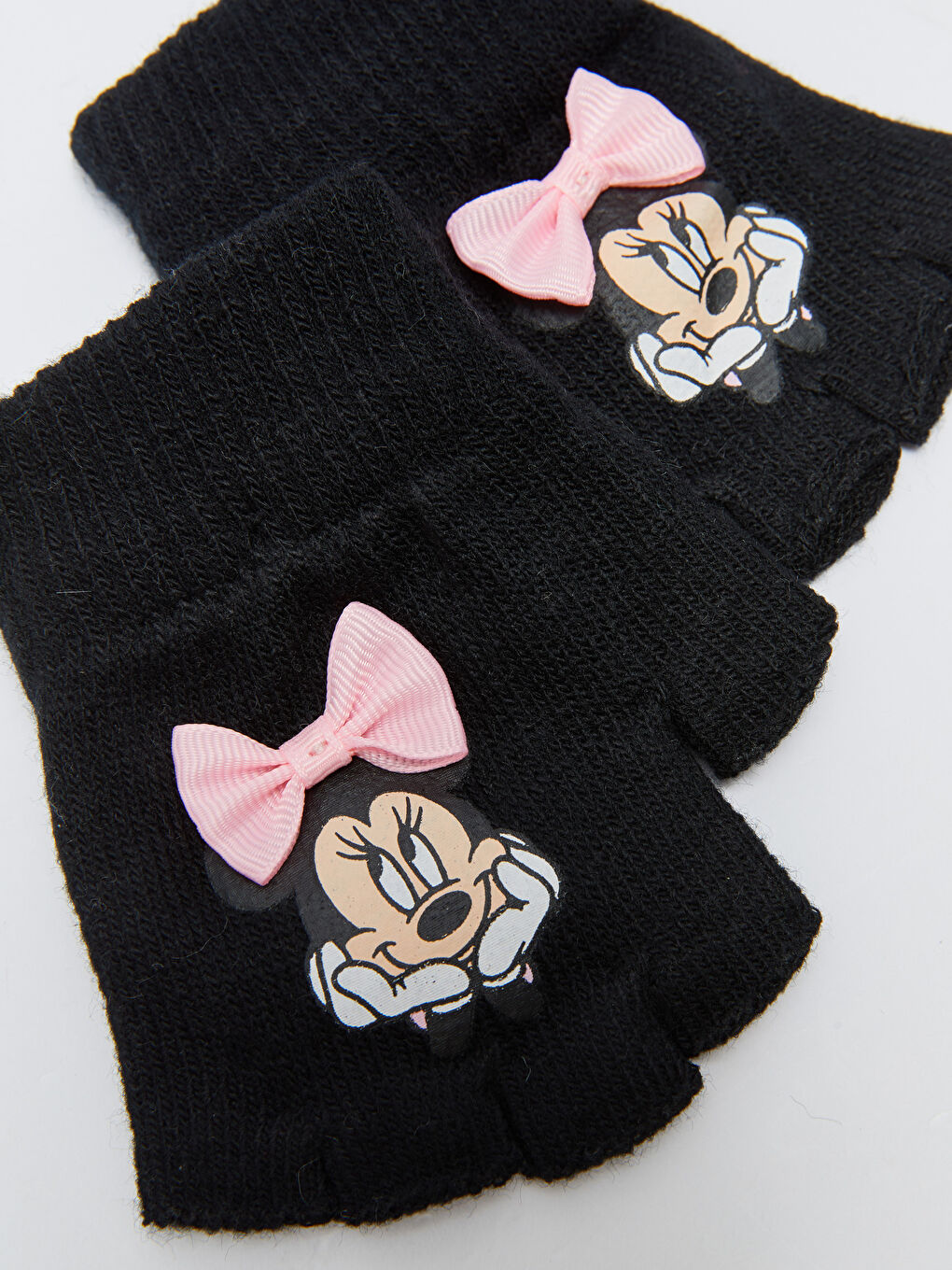 LCW ACCESSORIES Pembe Minnie Mouse Lisanslı Kız Çocuk Eldiven 2'li - 1