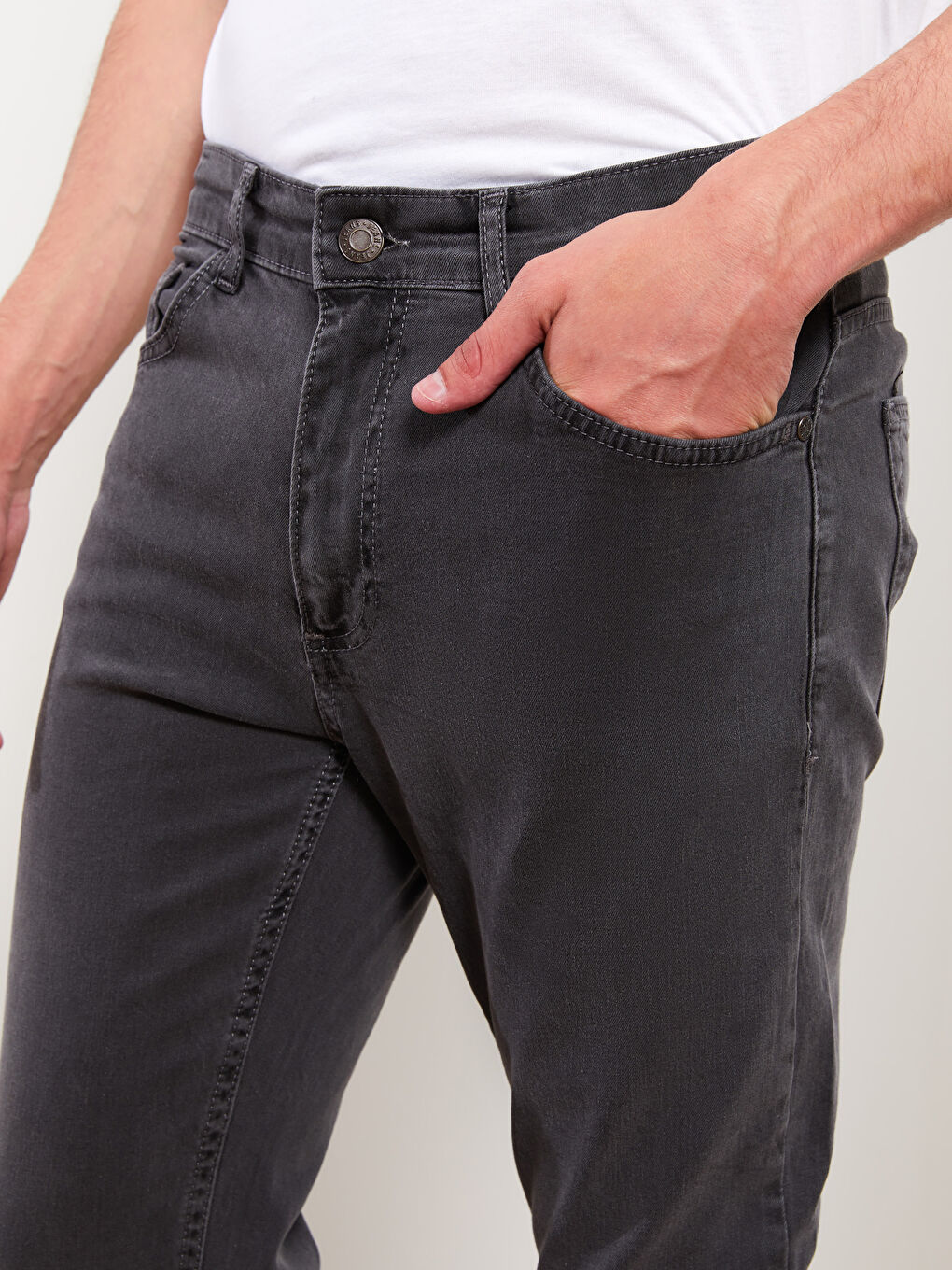 Gri 779 Regular Fit Erkek Jean Pantolon-2