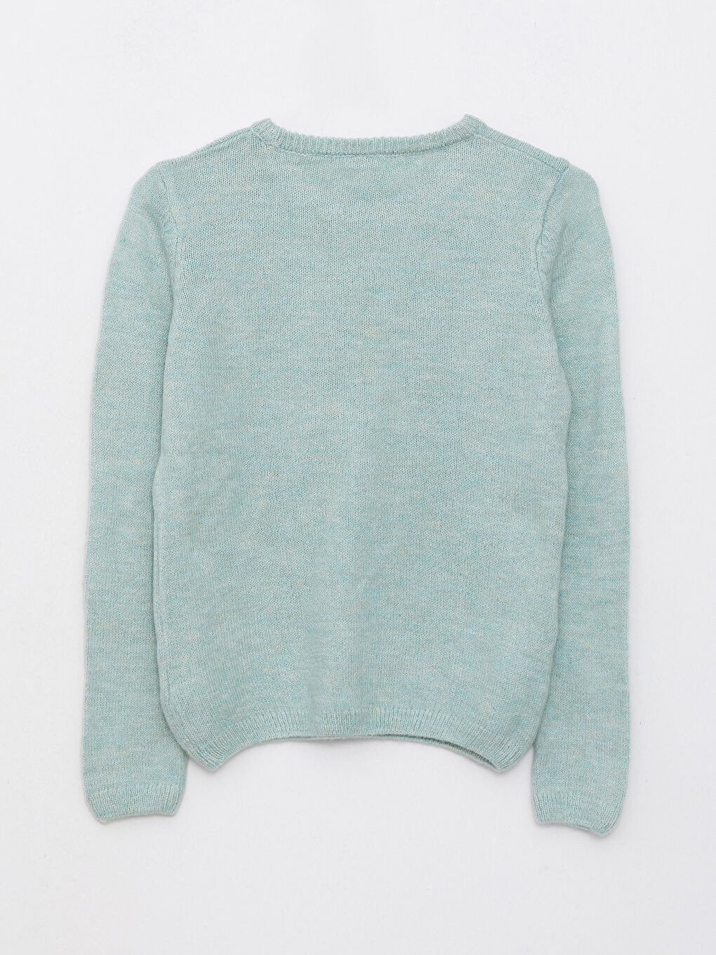 LCW Kids Rundhalsausschnitt Gemustert Langarm Strickpullover für Mädchen -W23643Z4-LDD