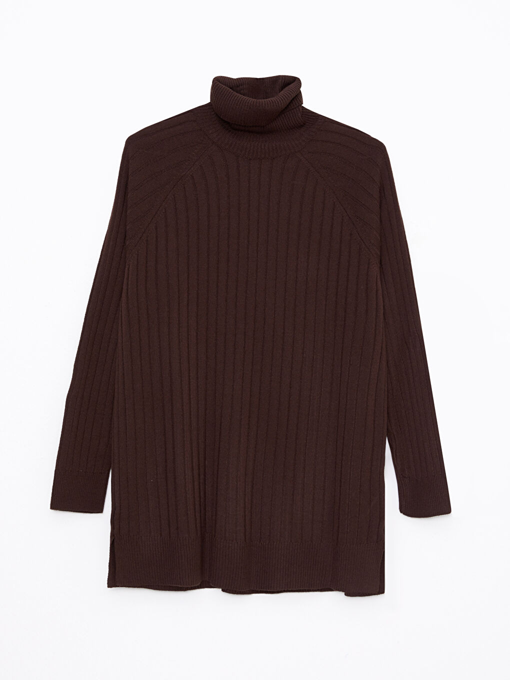 LCW Modest Rollkragen Schlichte Langarm Damen Strick Tunika -W23656Z8-RWX