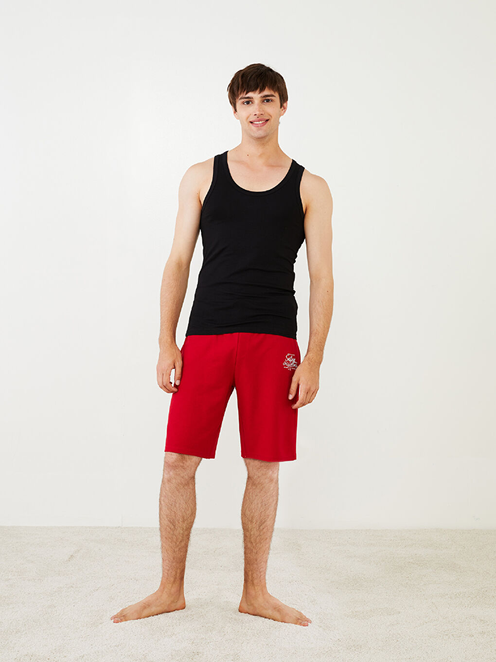 فيست رجالي جيرسي بياقة على شكل حرف U عبوة من قطعتين-1