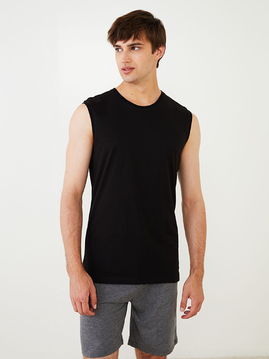 Crew Neck Sleeveless Cotton Men's Vest